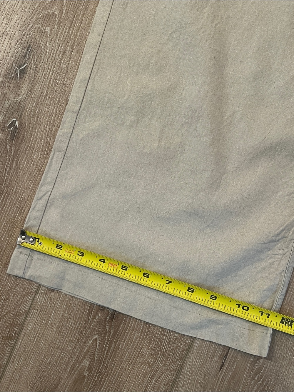 Patagonia - Wide Leg Hemp/Cotton Pants in Light Beige, Great condition! Size 4. - Picture 7 of 12